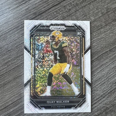 2022 Prizm Football White Sparkle SSP🔥Rookie Quay Walker Packers RC - Image 1 of 2