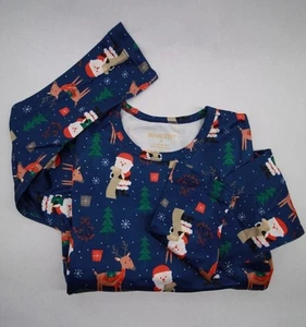 2 Pc Set Of Youth Thermal Christmas Pajamas, Top And Pants, Size Small - Picture 1 of 13