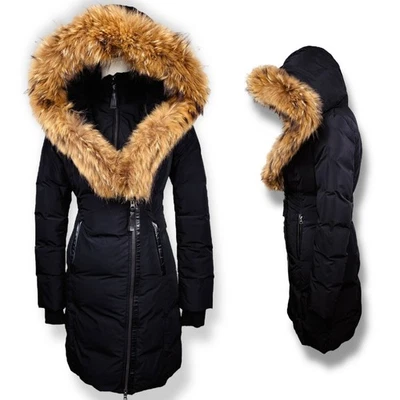 Abrigo acolchado con cuello de piel Mackage Kay Signature para mujer XS Foto 1 de 4