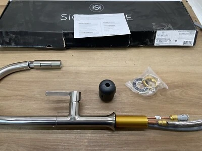 Signature Hardware SHXCBK100ZSS BOK Pull-Down Kitchen Faucet - Stainless Steel - Image 1 of 4