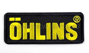 ÖHLINS EMBROIDERED PATCH IRON/SEW ON 3-1/2'' x 1-3/8" GAS SHOCKS OEHLINS MOTO GP - Bild 1 von 2