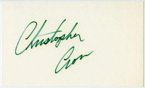 CHRISTOPHER CROSS Signed 5x3 Signature Card (Bought in 1994) ORIGINAL Cover