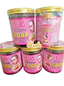 G GLOW SOAP 500g & 30ml OIL 2in1 Youthful Skin Glow,Spot Fading & Anti aging x1. - Picture 1 of 3