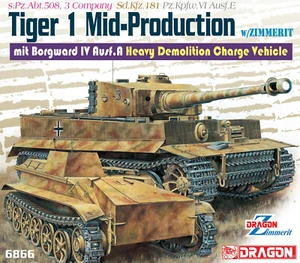 Dragon 1:3 5 6866:Solid Pz.kpfw.vi Ausf-E Tiger I - Picture 1 of 4