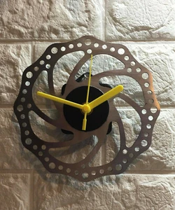 MOUNTAIN BIKE MTB ROTOR CLOCK MAN CAVE SHED GARAGE HOME BIRTHDAY BIKE GIFT - Picture 1 of 1