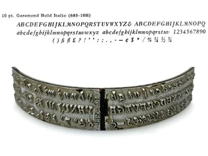 No.685-10B Garamond Bold Italic Type Shuttle for Varityper Typewriter Vtg - Picture 1 of 1