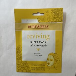 Burt's Bees Reviving Sheet Mask With Pineapple Single Use
