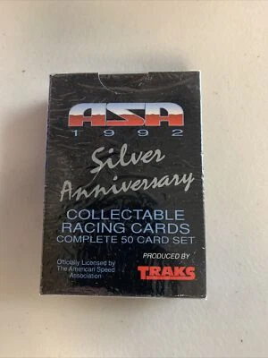 1992 ASA Silver Anniversary Collectable Racing Cards Complete 50 Card Set Sealed - Image 1 of 4