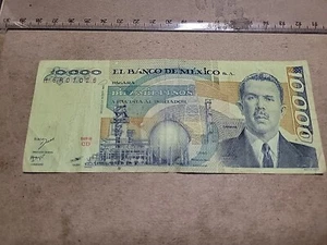๐ฒ๐ฝ Mexico 10000 Pesos 30 September 1982 P-78c P-78 Serie CD Banknote 022024-3 - Picture 1 of 3