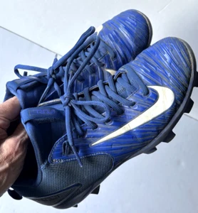 Nike Shoes BOYS Soccer Cleats Size YOUTH 7 Blue Laces Athletic Sports - Picture 1 of 11