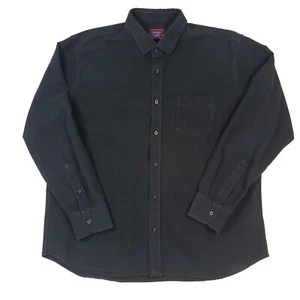 Untuckit Hemd Herren 2XXL Schwarz Knopfleiste Langarm Weich Tasche Business Freizeit - Bild 1 von 11