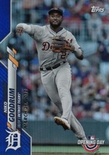 2020 Topps Opening Day NIKO GOODRUM Blue Foil #179 Tigers QTY Avail