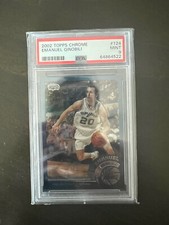 2002-03 Topps Chrome Argentinian Emanuel Ginobili #124 PSA 9 Mint Rookie Card RC