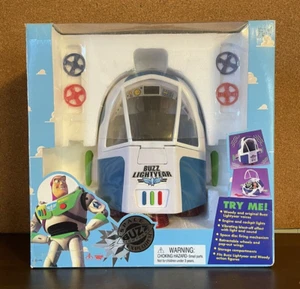 Toy Story Buzz Lightyear Space Explorer Ranger Spaceship Sounds Lights Thinkway - Picture 1 of 17