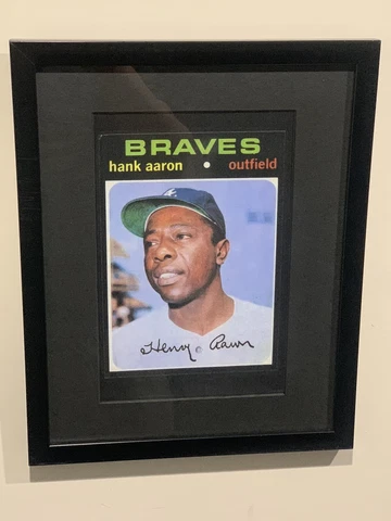 1971 Topps Hank Aaron (Custom Mini Poser) Frame Not Included (READ) Cover