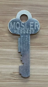 Llave plana vintage Mosler caja fuerte #154 H000432 - Imagen 1 de 2