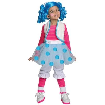 Mitones Lalaloopsy Deluxe Niñas Talla S 4/6 Disfraz Falda Cinturón Lazos Rubíes Foto 1 de 2