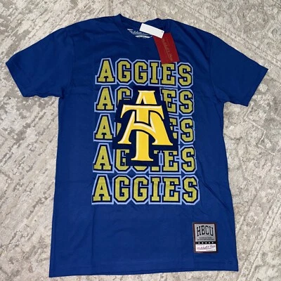 NORTH CAROLINA A&T AGGIES MITCHELL & NESS T Shirt NWT Small Unisex - Image 1 of 4