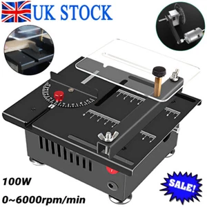 Mini Table Saw Bench Saw Woodworking Polish Cutting Tool Machine Multifunctional - Picture 1 of 8