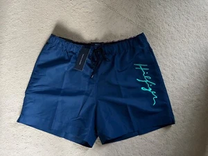 Tommy Hilfiger Men's Signature Swim Shorts Twilight Indigo UK XL - Picture 1 of 6
