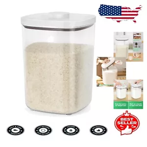 Durable Airtight Kitchen Storage Container for Flour, Rice & Pet Food - 23 Lbs - Picture 1 of 10