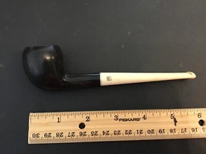 Vintage Medico Ebony Imported Briar Estate Tobacco Smoking Pipe - Picture 1 of 5