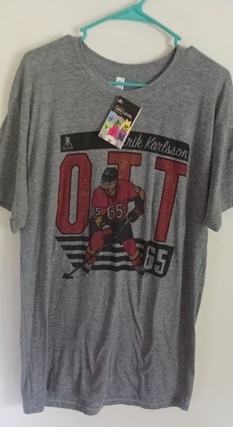Karl Karlsson Shirt Size L By 500 Level NHLPA New With Tag Ottawa Cover