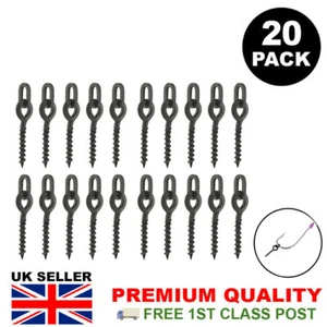20 X 12MM TORNILLOS DE CEBO DE BUCLE OVALADO PARA CARPA CEBO DE APAREJO DE PESCA CEBO POP UP PLATAFORMAS CHOD - Imagen 1 de 4
