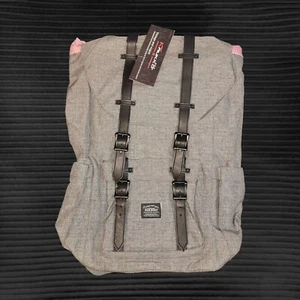 KAUKKO Canvas Rucksack grau Laptop Reisetasche Umhängetasche Handgepäck Rucksack - Bild 1 von 5