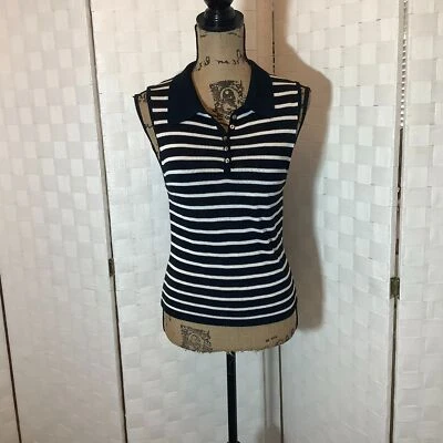 willi smith sleeveless striped sweater medium - Image 1 of 4