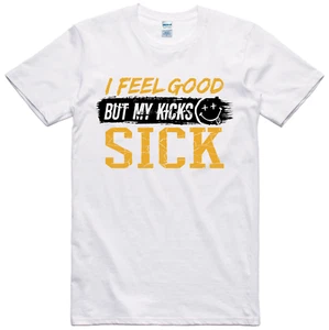 Sick Kicks Yellow Ochre Unisex T-Shirt - Picture 1 of 2