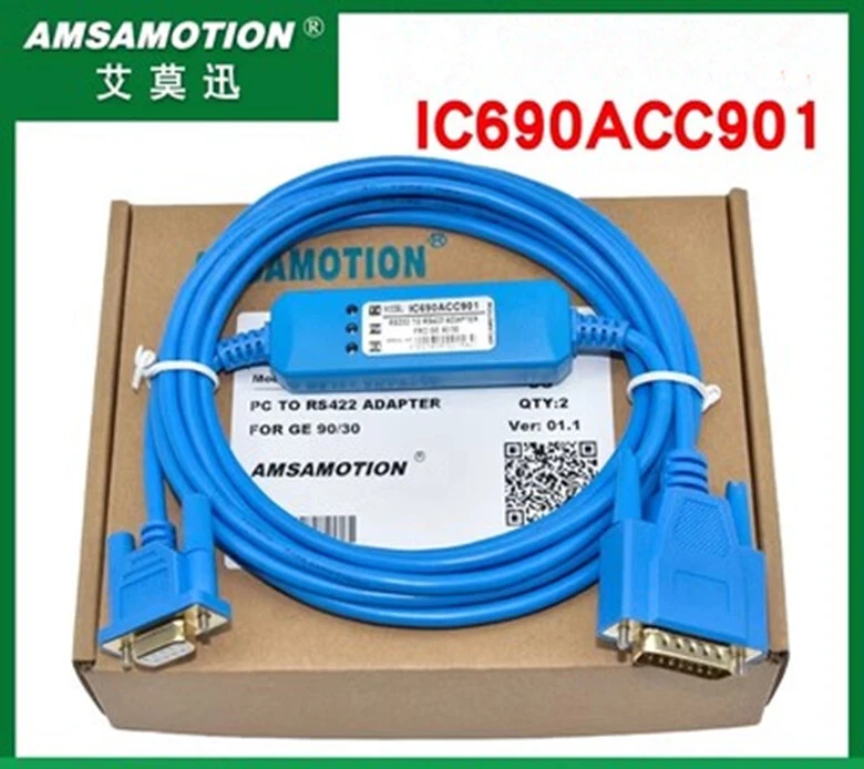 Applicable to American GE GE90-70 90-30 series PLC programming cable IC690ACC901 - Image 1 of 1