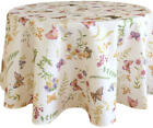 Tischtuch Tischdecke Schmetterlinge Textil Druck bunt Tischwsche  130 cm