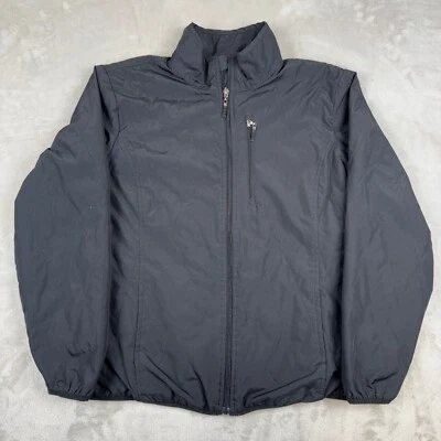 IZOD XFG Womens XL Full Zip Quilted windbreaker Fleece Lined Jacket Black - Image 1 of 4