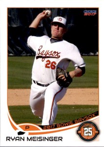 2017 Bowie Baysox Update Choice #3 Ryan Meisinger Dunkirk Northern Baltimore MD