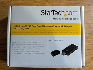 StarTech USB 3.0 To AC1200 Dual Band Wireless-AC Network Adapter USB867WAC22 - Picture 1 of 3