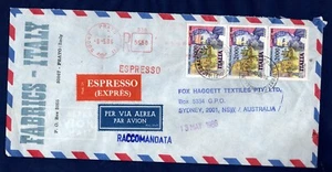 INCOMING MAIL: ESPRESSO DALL'ITALIA PER SYDNEY del 1986 - Imagen 1 de 2