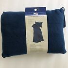 NWT AMERICAN TOURISTER Adult Travel Pillow & Blanket Navy Blue Polyester
