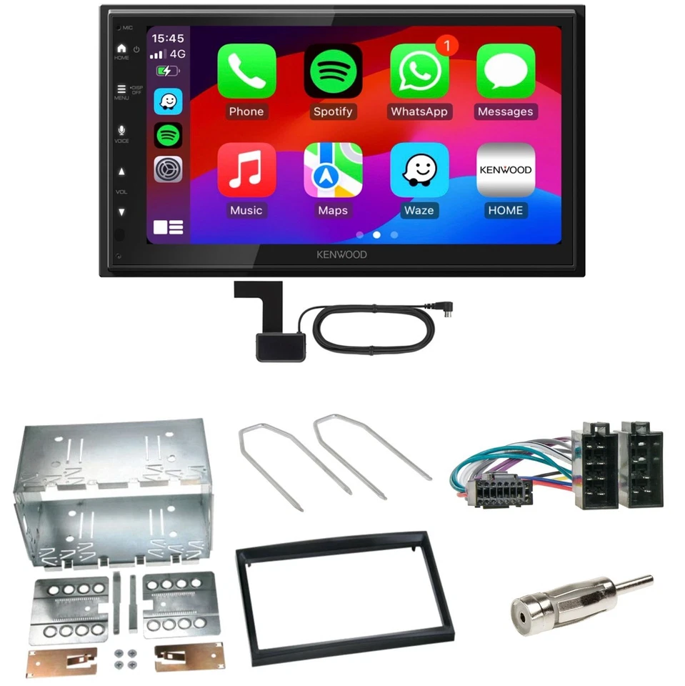 Kenwood DMX6523DABS Android Auto CarPlay Einbauset für Peugeot 307 Citroen C2 C3 - Bild 1 von 1