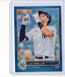 2022 Topps Chrome Ben Baller JOEY GALLO Blue Refractor /75 Yankees