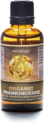 ECODROP Frankincense Oil Organic Natural Therapeutic Grade Diffuser Oil for Aromatherapy