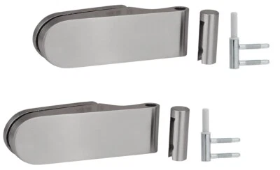 1 paar Glastürbänder Studio Bänder für Glastüren Edelstahl Glasband Studio  - Bild 1 von 3