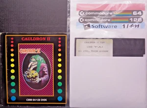 COMMODORE 64/128 -- CAULDRON II (PRISM LEISURE - DISK) - Picture 1 of 3