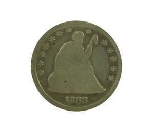 1888 US Silver Quarter Seated Liberty - Picture 1 of 2