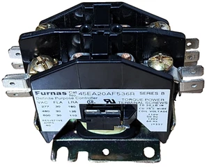 OEM FURNAS HN52KC052C, HN 52KC 052, 2-Pole CONTACTOR Coil 120Vac 35 Amp, Ser, A - Picture 1 of 9