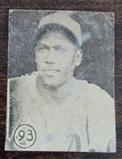 1945 Original Cuban Cuba HOF Baseball 93 Player RAMON BRAGANA FELICES Card