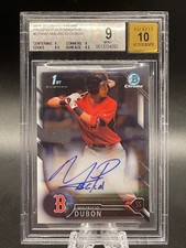Mauricio Duban 2016 Bowman Chrome Prospect Autograph BGS 9/10