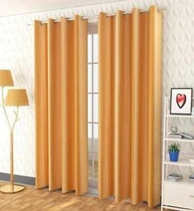 New 2 Piece Eyelet Window Curtain Set - 5 feet  - Picture 1 of 2