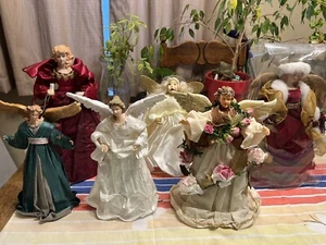 Vintage Engel Christbaumaufsätze Konvolut (6) - Bild 1 von 12