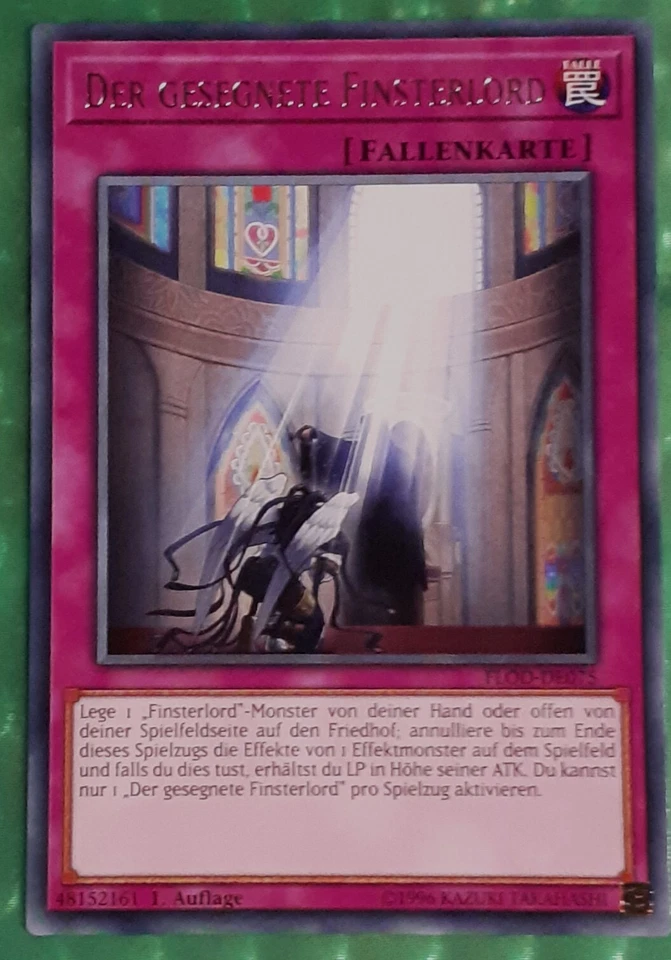 Yu-Gi-Oh FLOD, Der gesegnete Finsterlord "near mint", unbespielt NEU, 1. Auflage - Bild 1 von 1